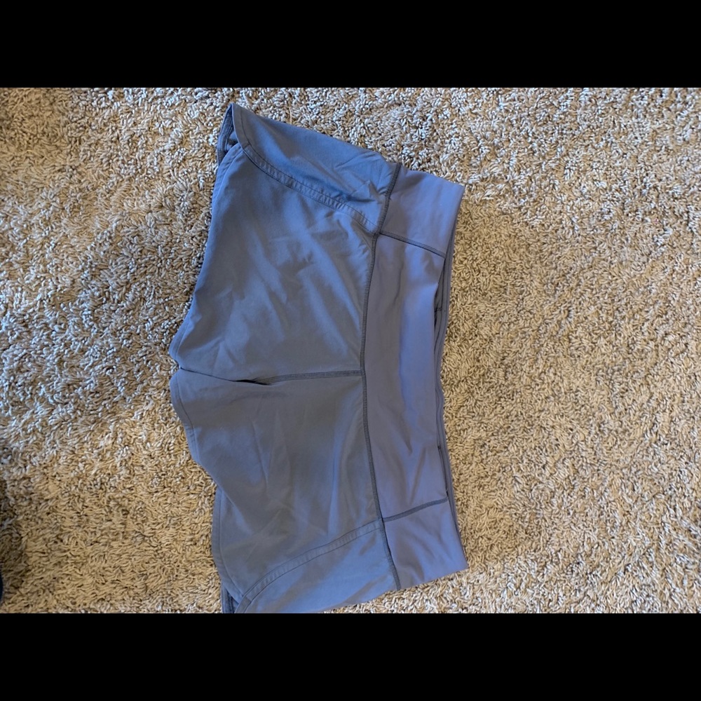 Grey/ purplish lululemon shorts